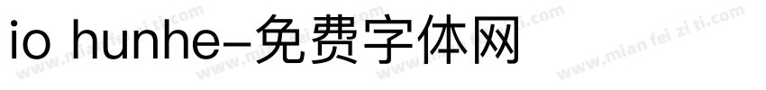 io hunhe字体转换